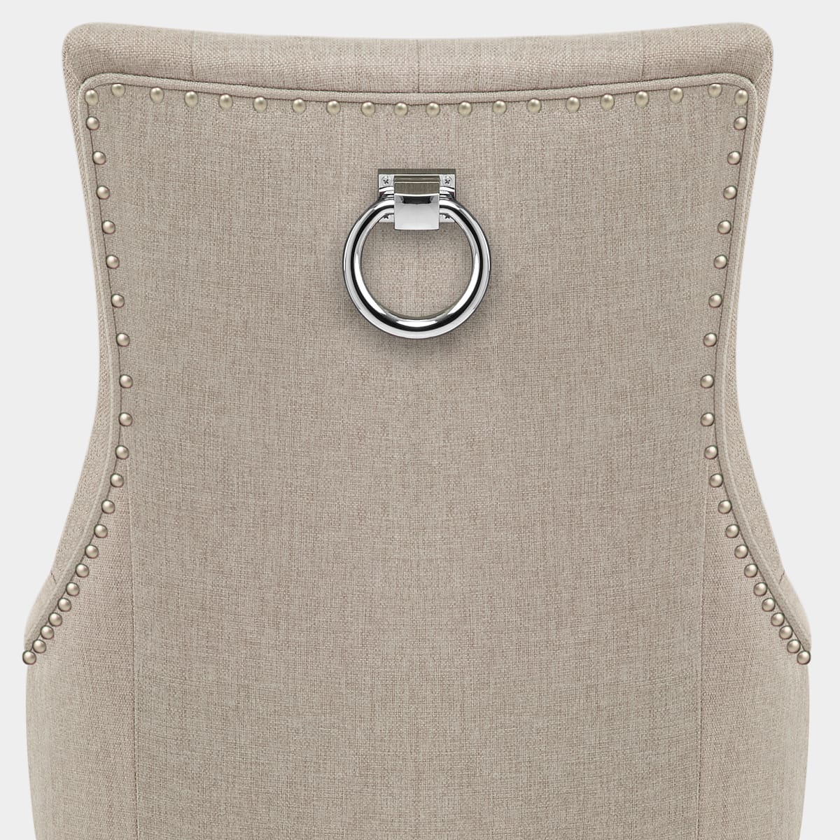 Ascot Oak Dining Chair Tweed Fabric Seat Image