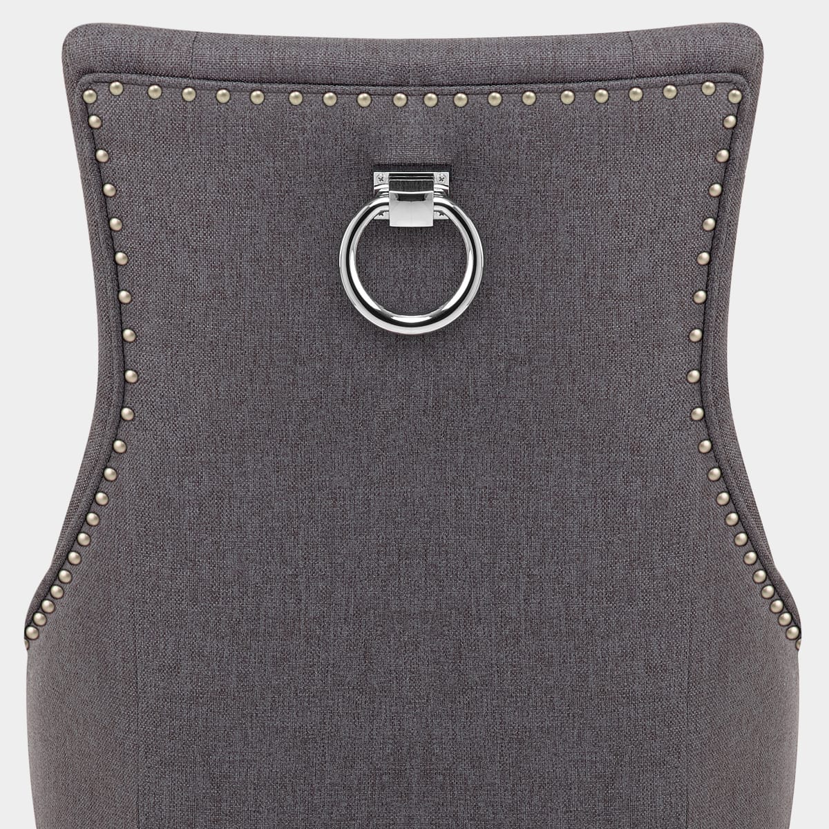 Ascot Dining Chair Charcoal Fabric Seat Image