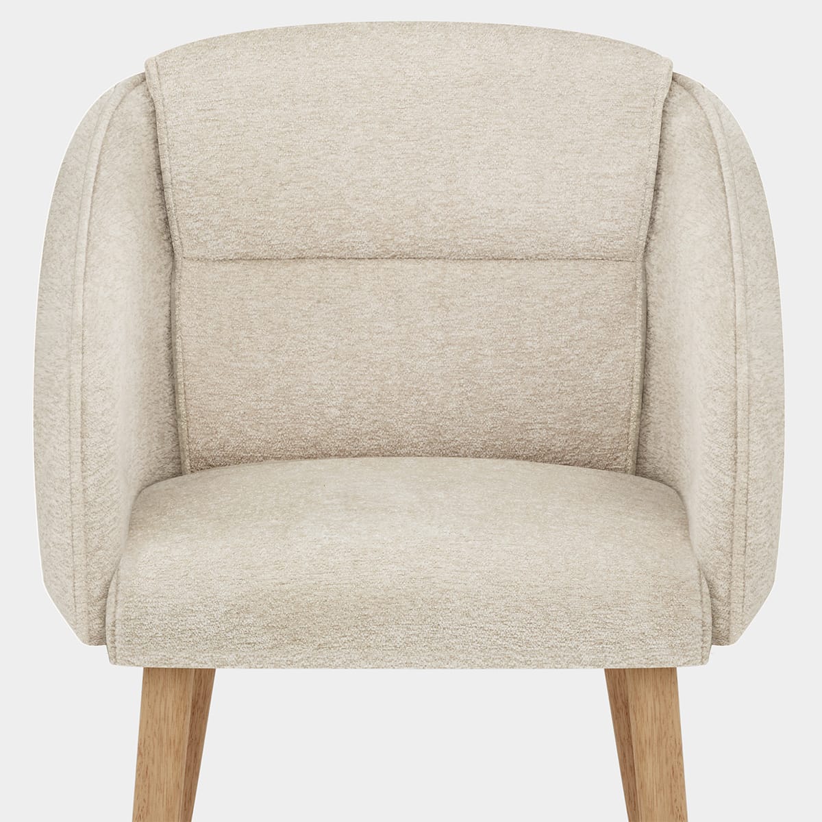 Asti Dining Chair Beige Fabric Seat Image