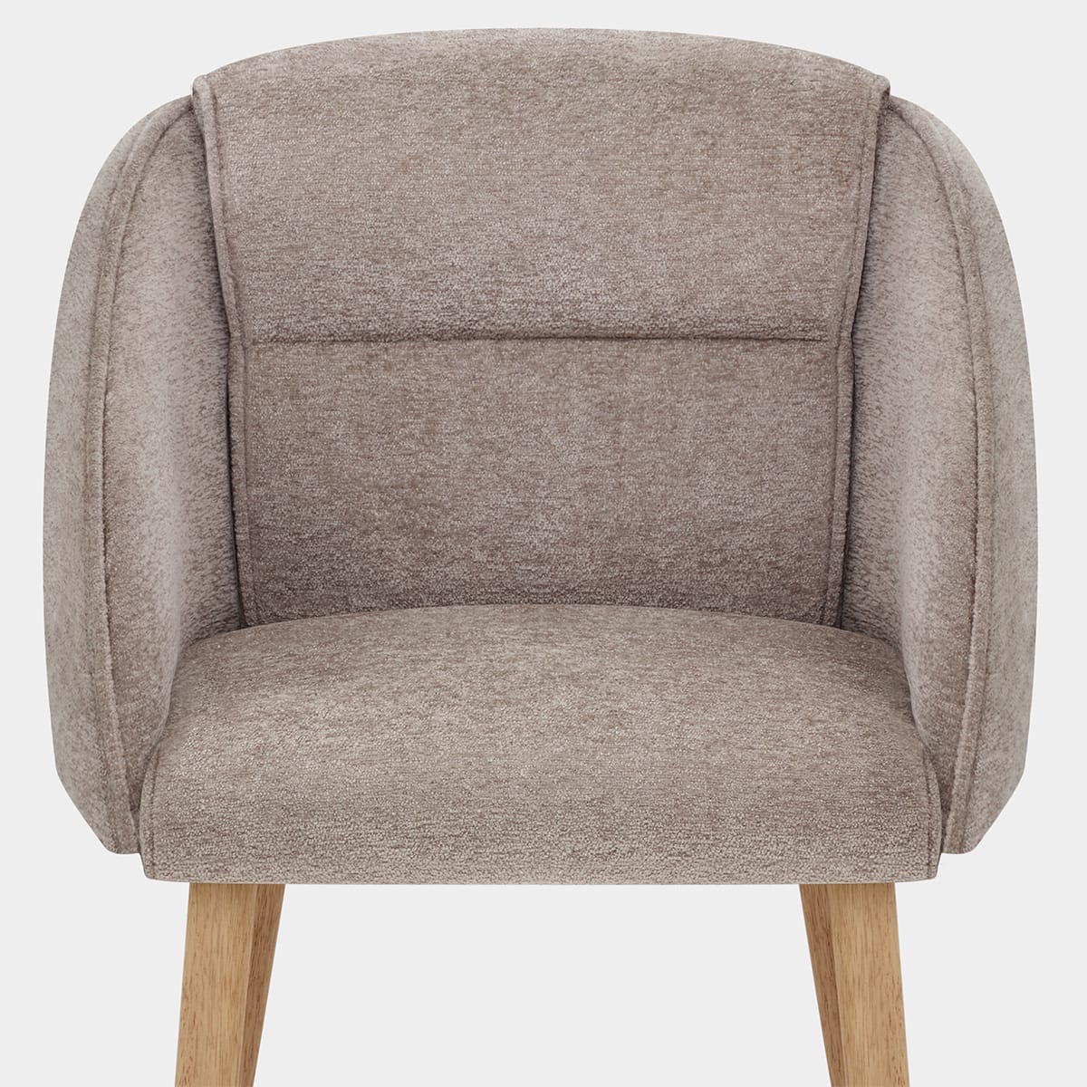 Asti Dining Chair Brown Fabric Seat Image