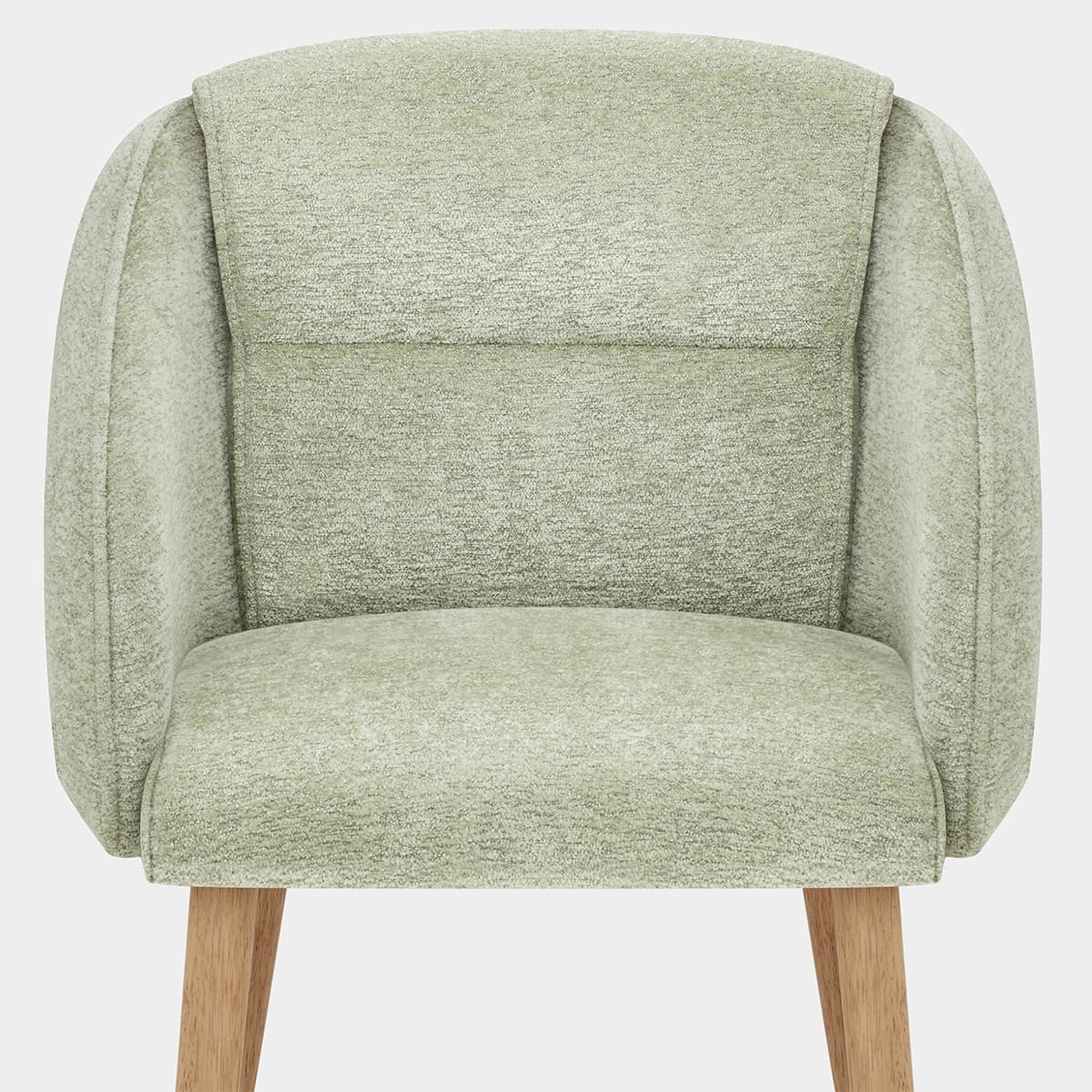 Asti Dining Chair Green Fabric Seat Image