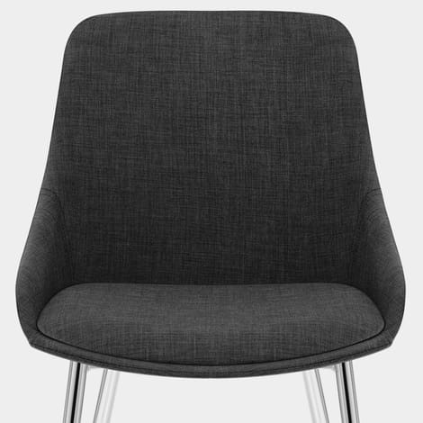 Aston Dining Chair Charcoal Fabric Seat Image