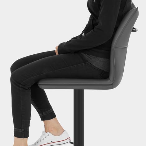 Ava Bar Stool Grey Seat Image