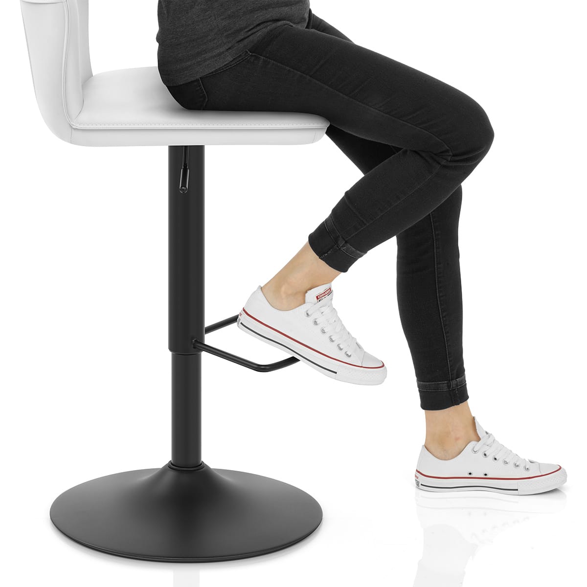 Ava Bar Stool White Frame Image