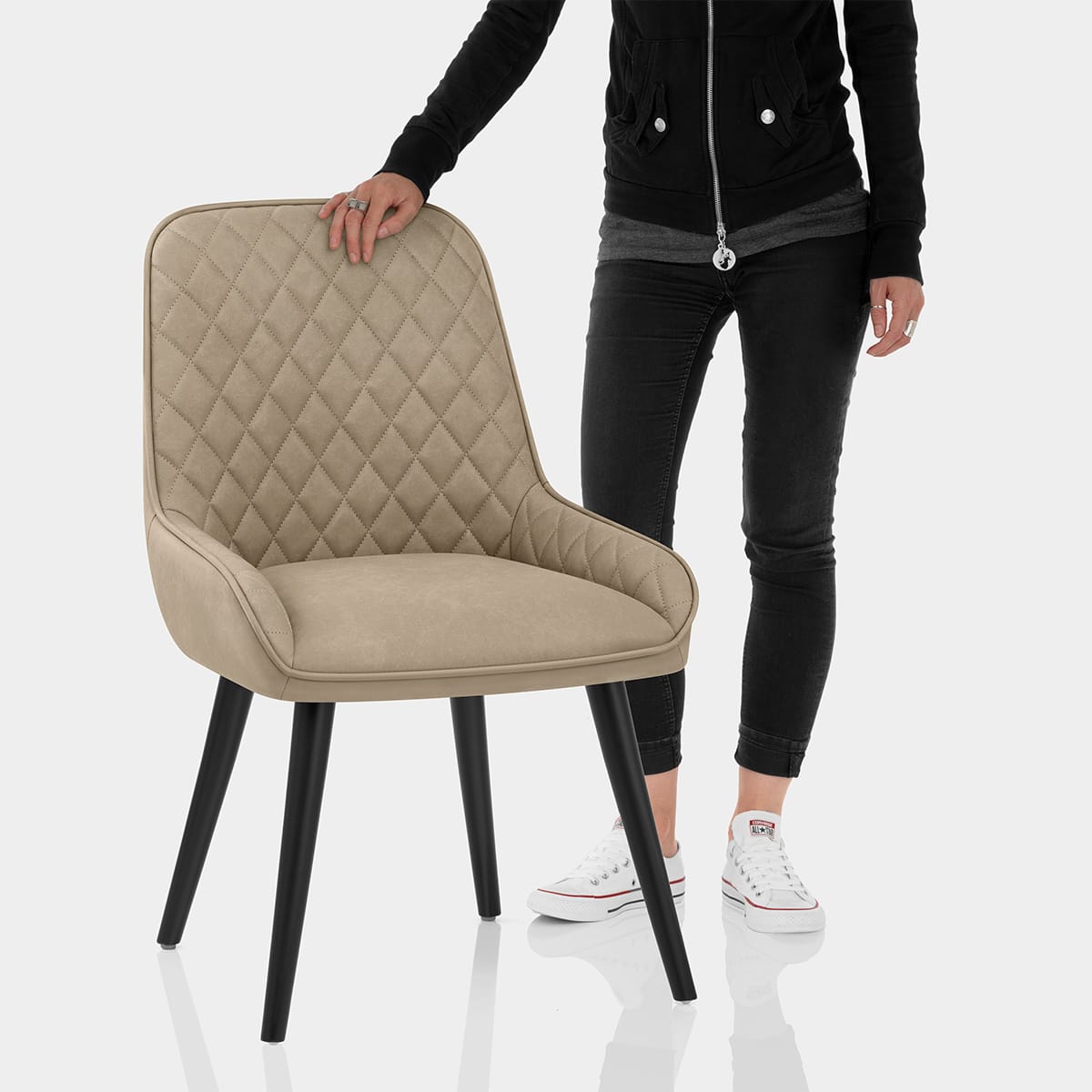 Azure Dining Chair Brown Features Image