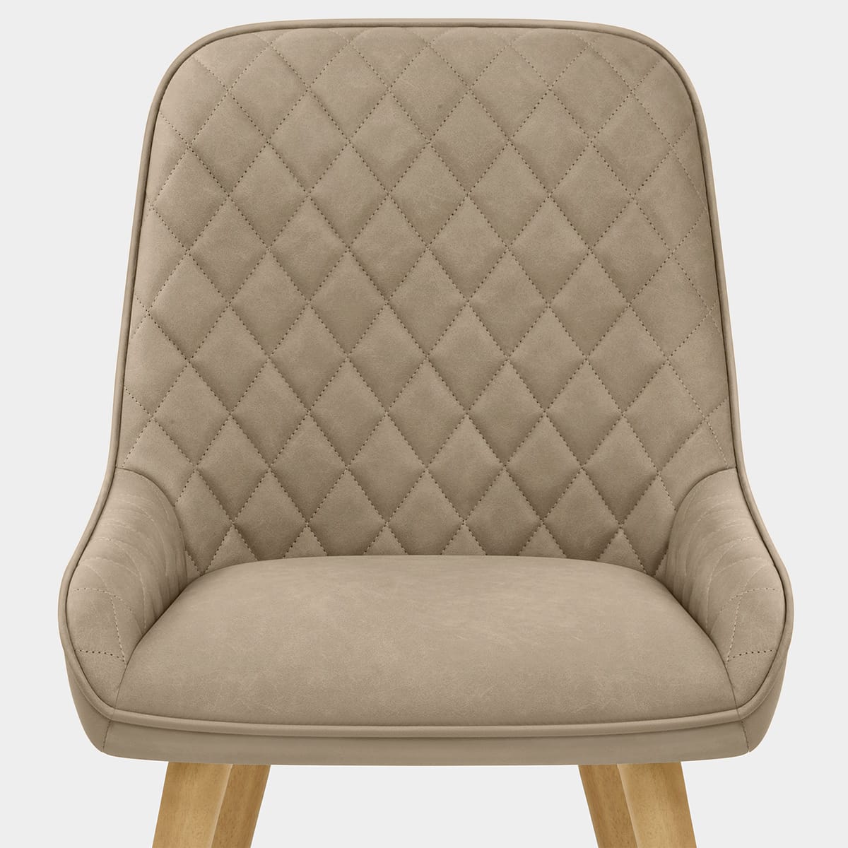 Azure Oak Dining Chair Brown Seat Image