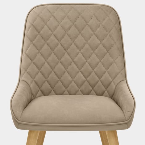 Azure Oak Dining Chair Brown Seat Image