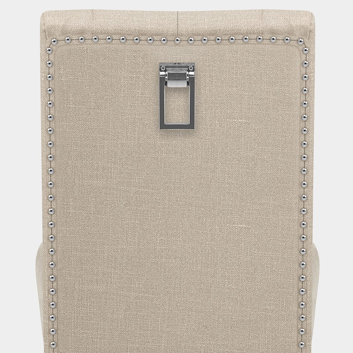 Barrington Oak Dining Chair Cream Fabric Seat Image