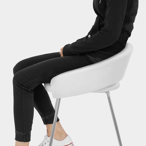 Bay Bar Stool White Seat Image