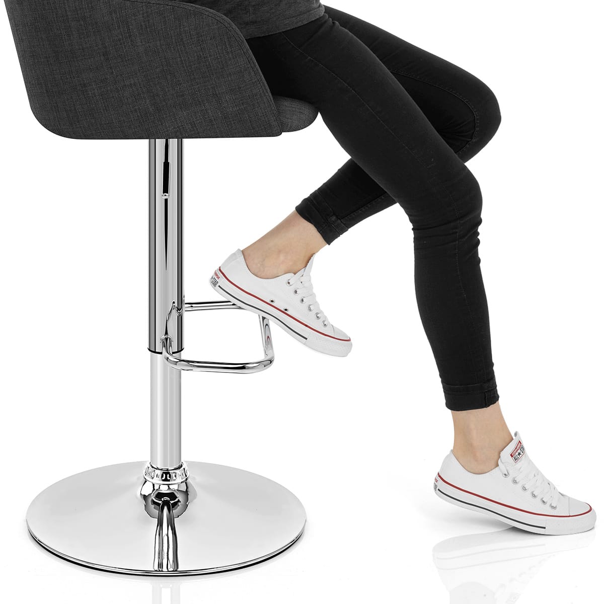 Belmont Bar Stool Charcoal Frame Image