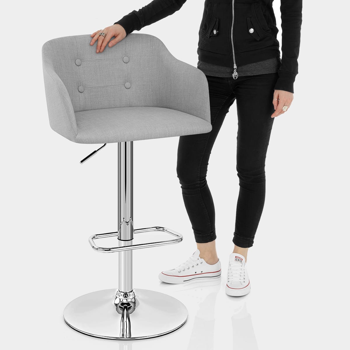 Belmont bar stool grey discount