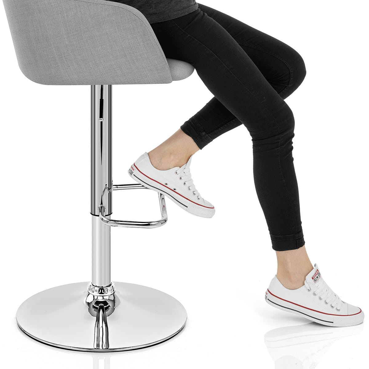 Belmont Bar Stool Grey Frame Image