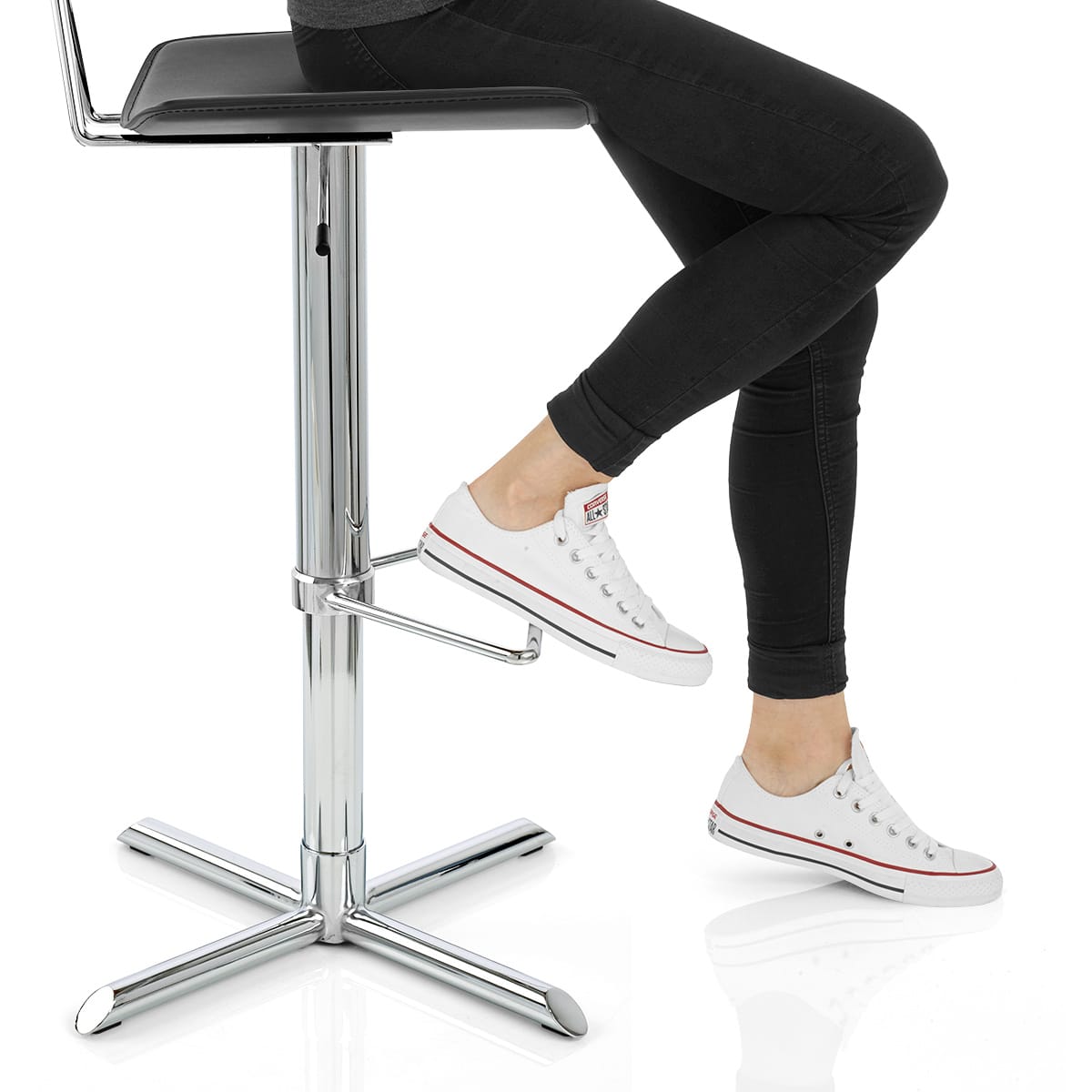 Blade Bar Stool Black Frame Image