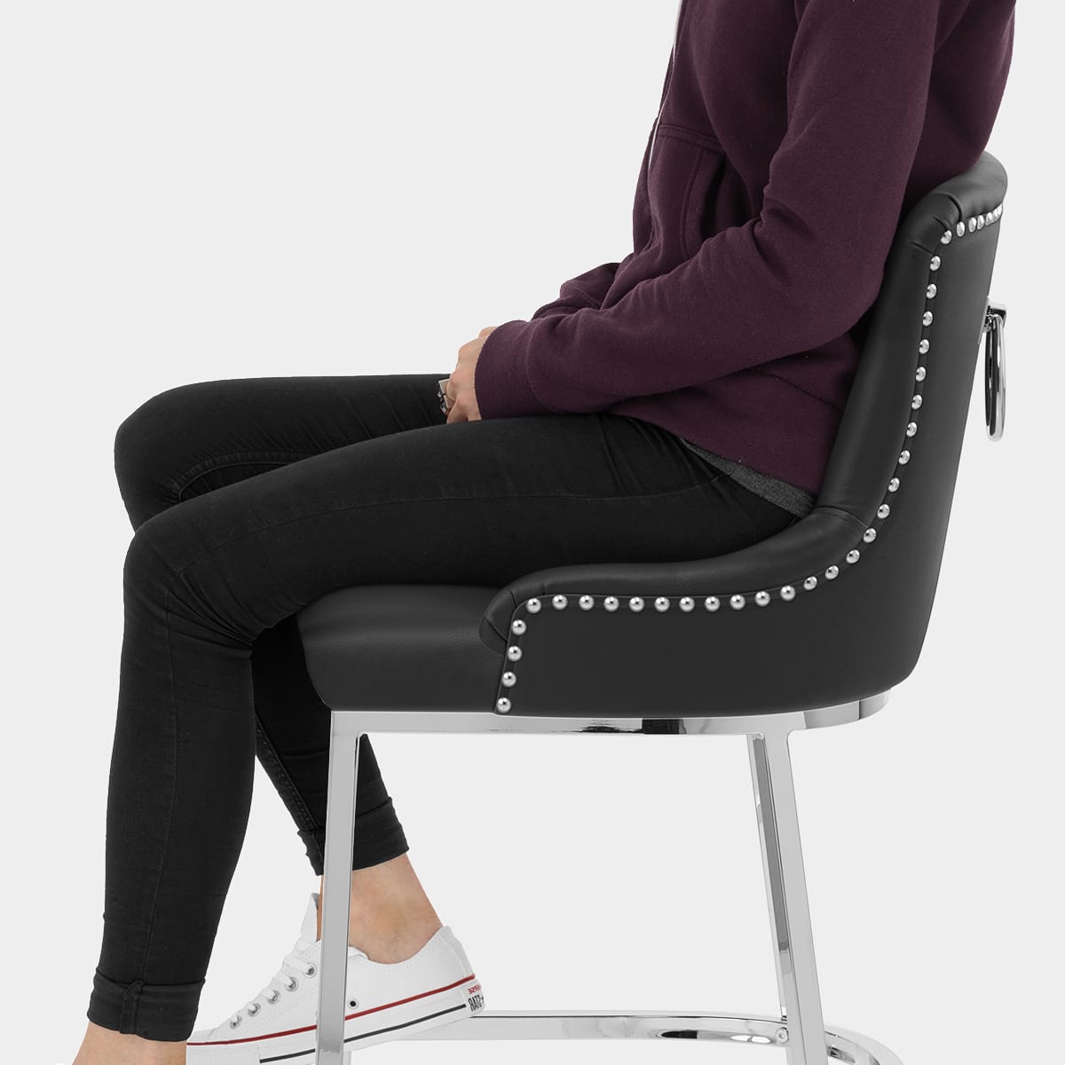 Bliss Bar Stool Black Seat Image