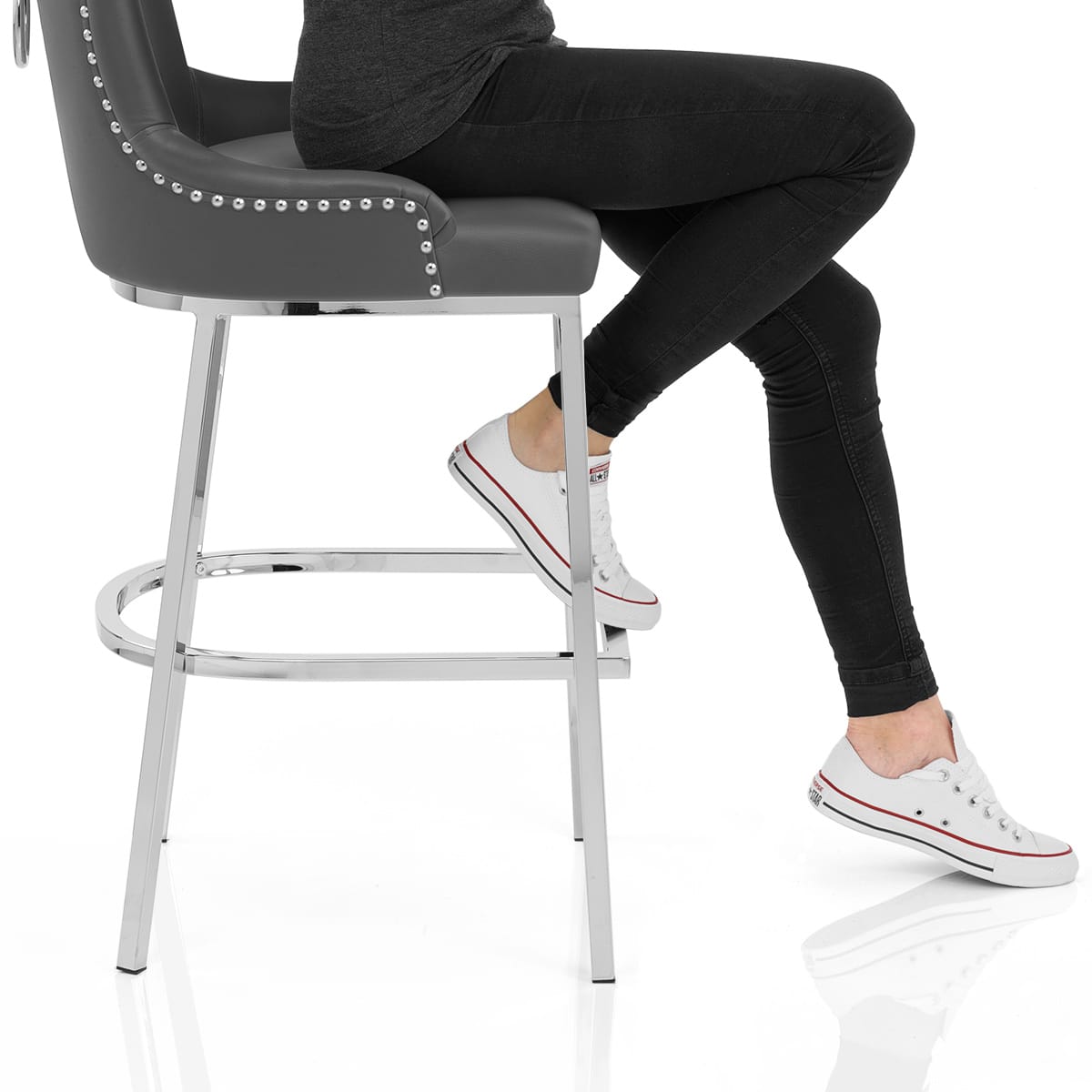 Bliss Bar Stool Grey Frame Image