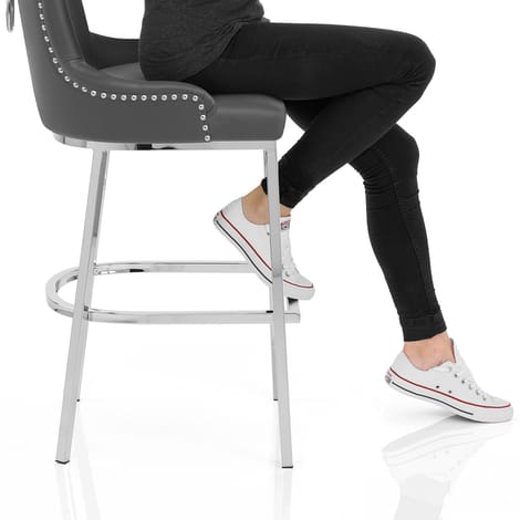 Bliss Bar Stool Grey Frame Image