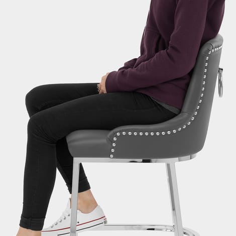 Bliss Bar Stool Grey Seat Image