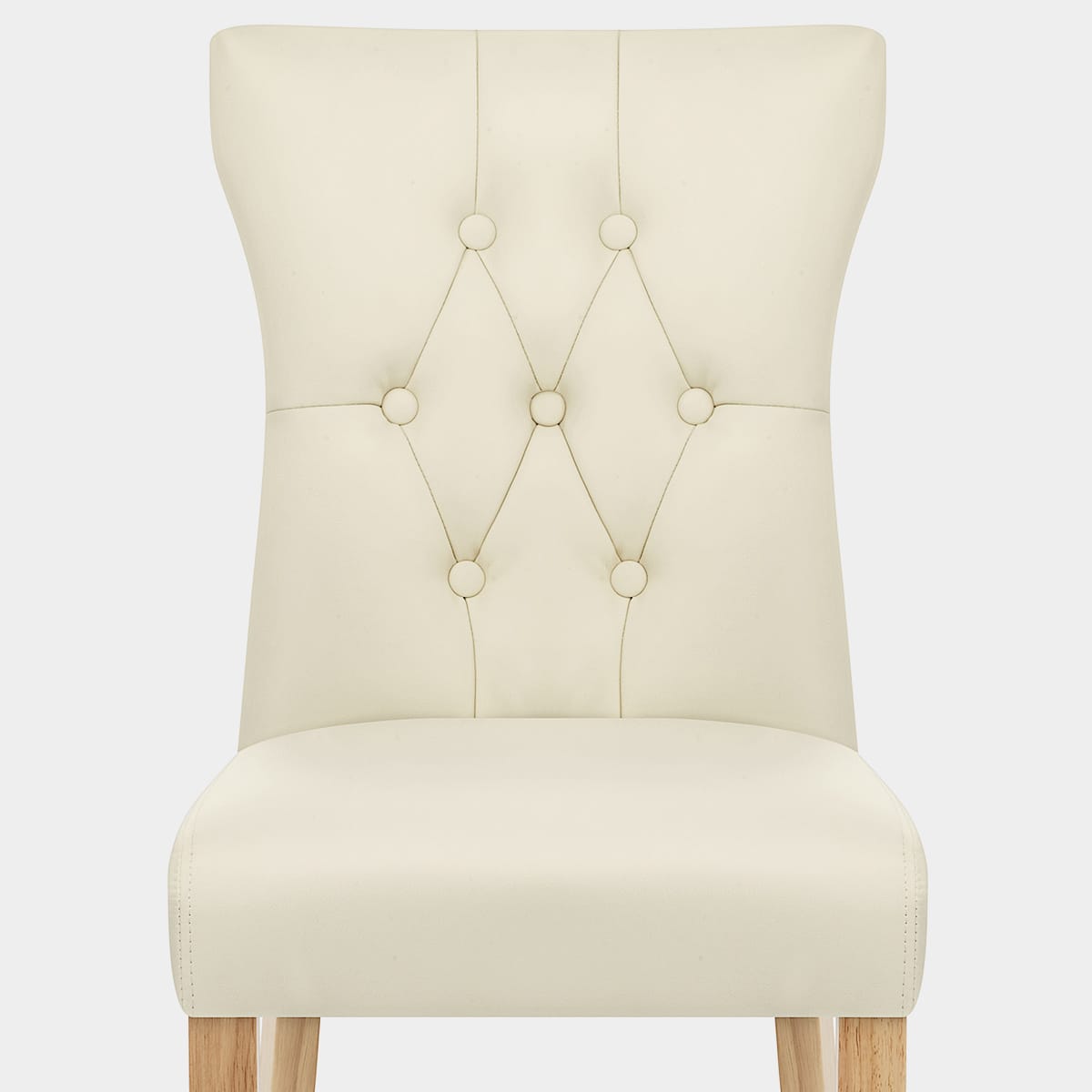 Bradbury Oak Dining Chair Cream Seat Image
