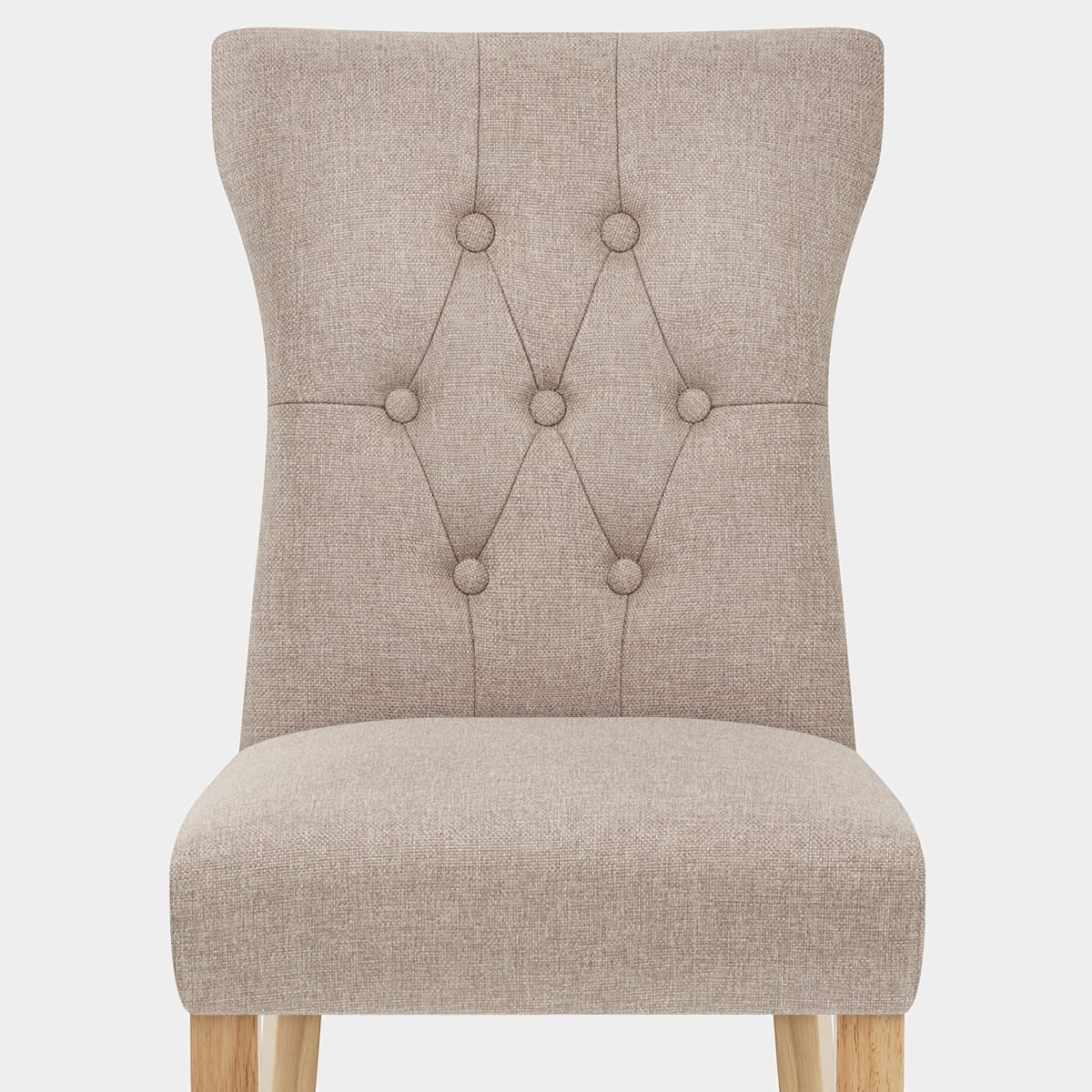 Bradbury Oak Dining Chair Tweed Fabric Seat Image