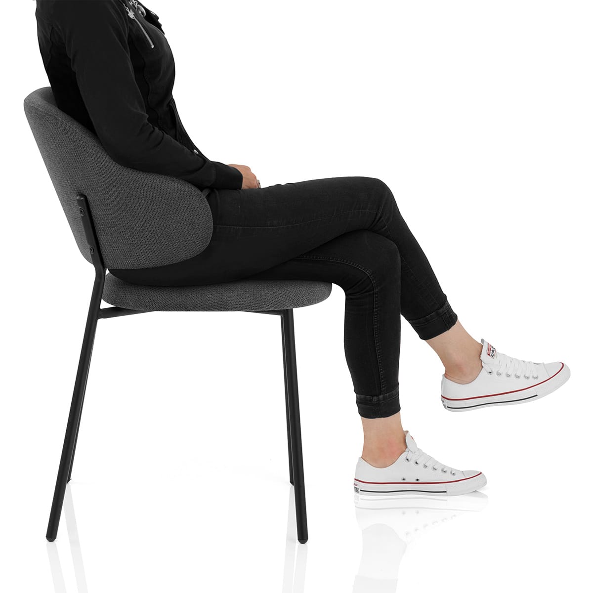 Brodie Dining Chair Charcoal Fabric Frame Image