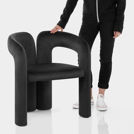 Bubble Chair Black Velvet Features Image