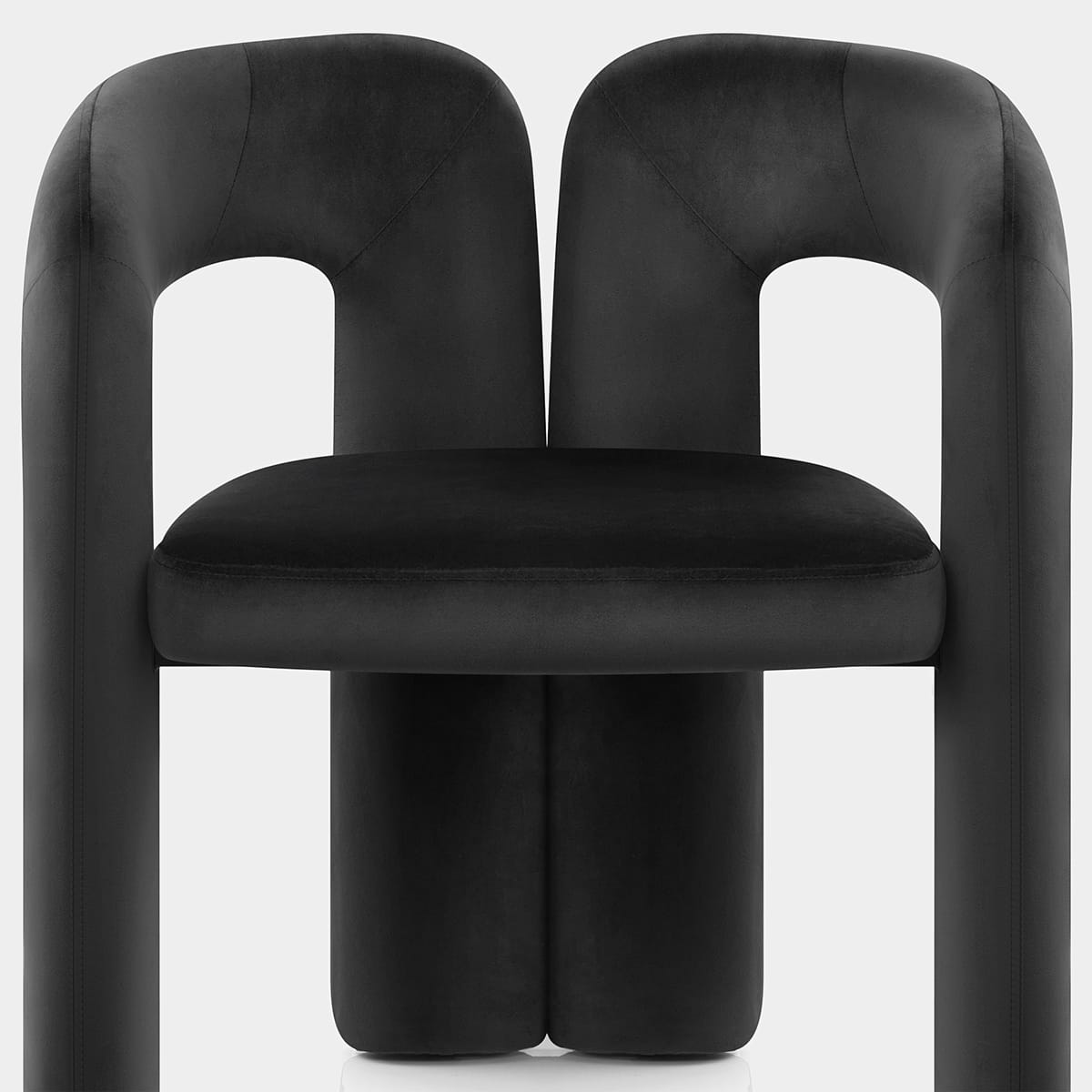 Bubble Chair Black Velvet Seat Image