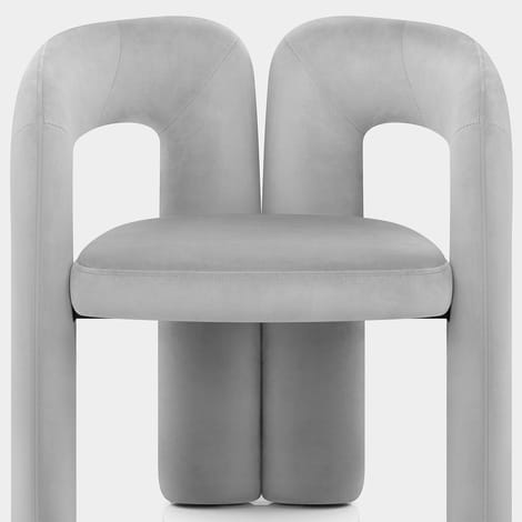 Bubble Chair Grey Velvet Seat Image