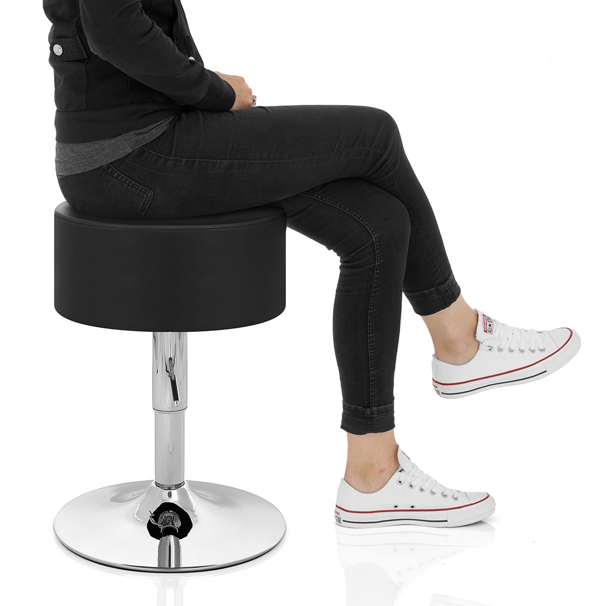 Bullet Stool Black Frame Image