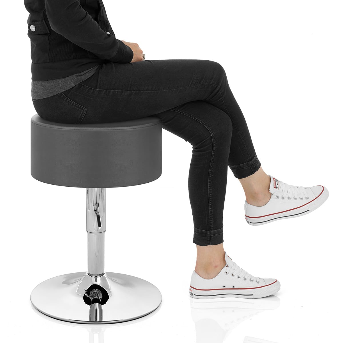 Bullet Stool Grey Frame Image