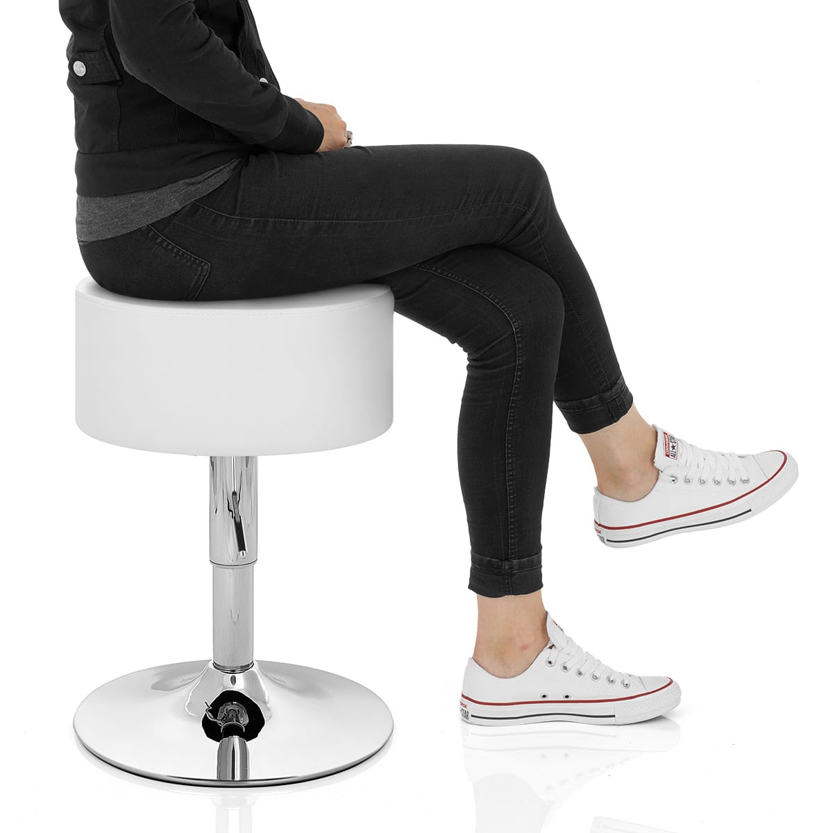 Bullet Stool White Frame Image