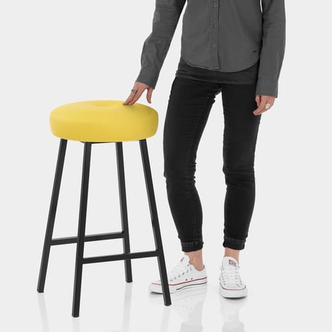 Buzz Bar Stool Yellow Features Image