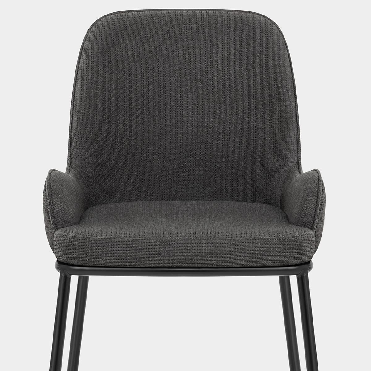 Cameo Dining Chair Charcoal Fabric Seat Image