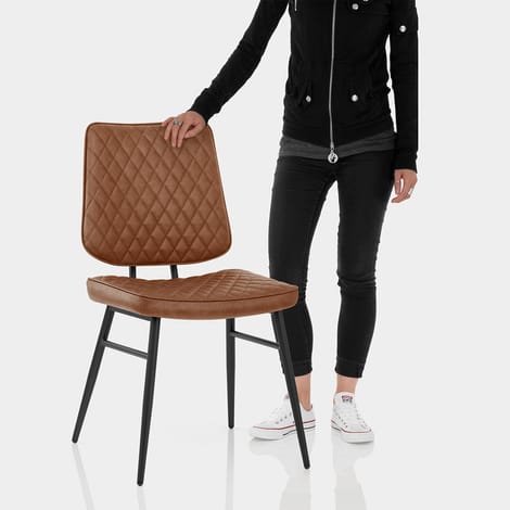 Caprice Dining Chair Antique Brown Features Image