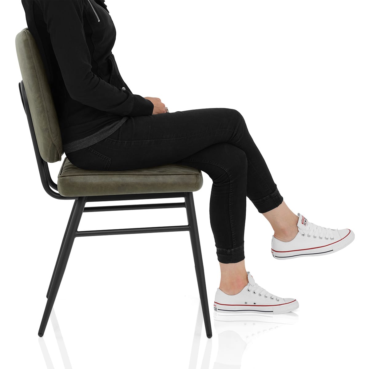 Caprice Dining Chair Antique Green Frame Image