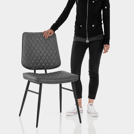 Caprice Dining Chair Antique Grey Features Image