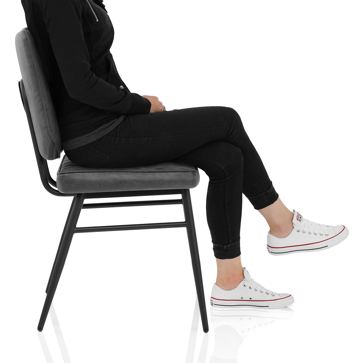 Caprice Dining Chair Antique Grey Frame Image