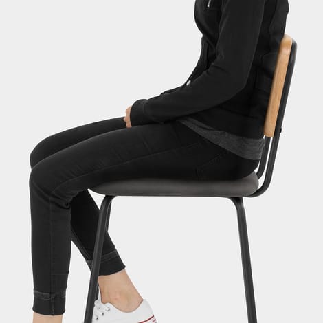 Cassis Bar Stool Charcoal Seat Image
