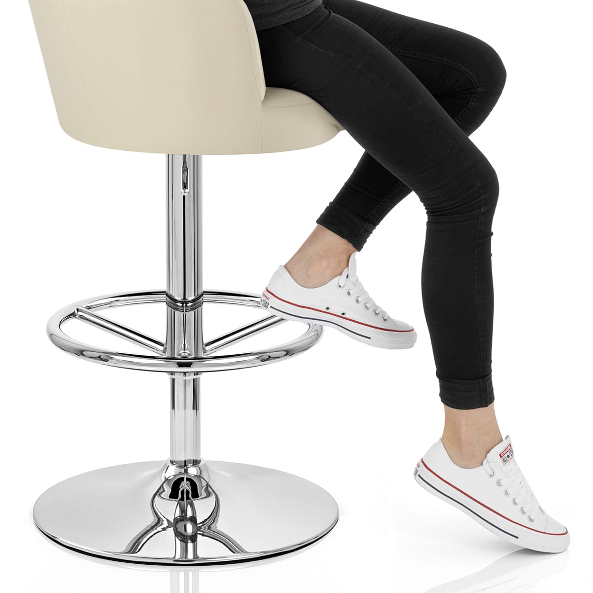 Chateau Bar Stool Cream Frame Image