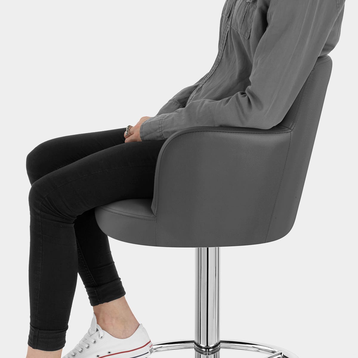 Chateau Bar Stool Grey Seat Image