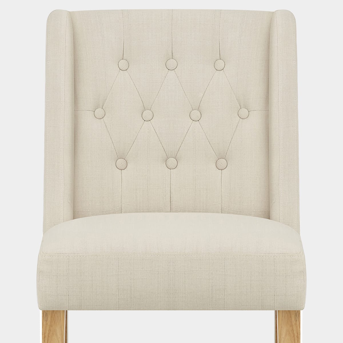 Chatsworth Oak Dining Chair Cream Seat Image