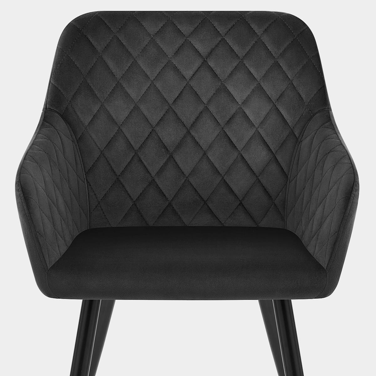 Chevy Armchair Black Velvet Seat Image