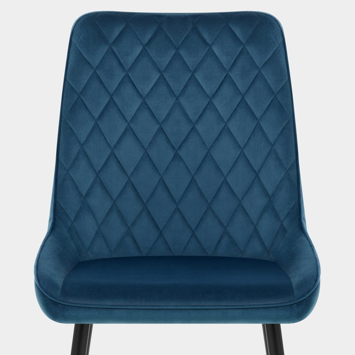 Chevy Dining Chair Blue Velvet Seat Image