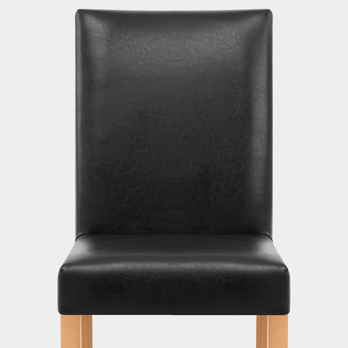 Chicago Oak Dining Chair in Black Seat Image