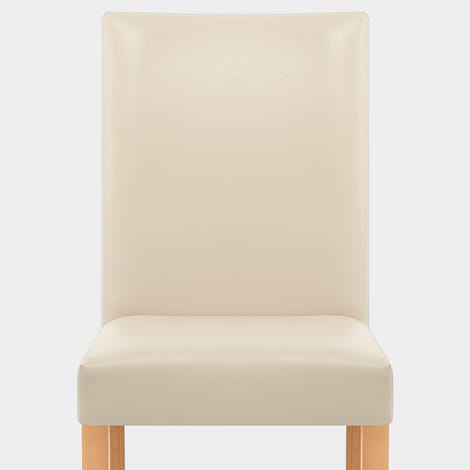 Chicago Oak Dining Chair in Cream Seat Image
