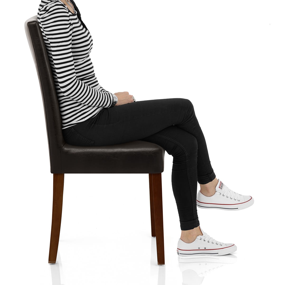 Chicago Walnut Dining Chair Brown Frame Image