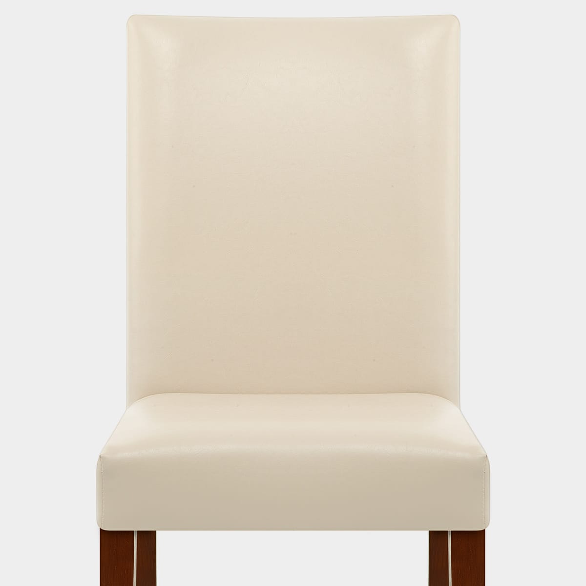 Chicago Walnut Dining Chair Cream Seat Image