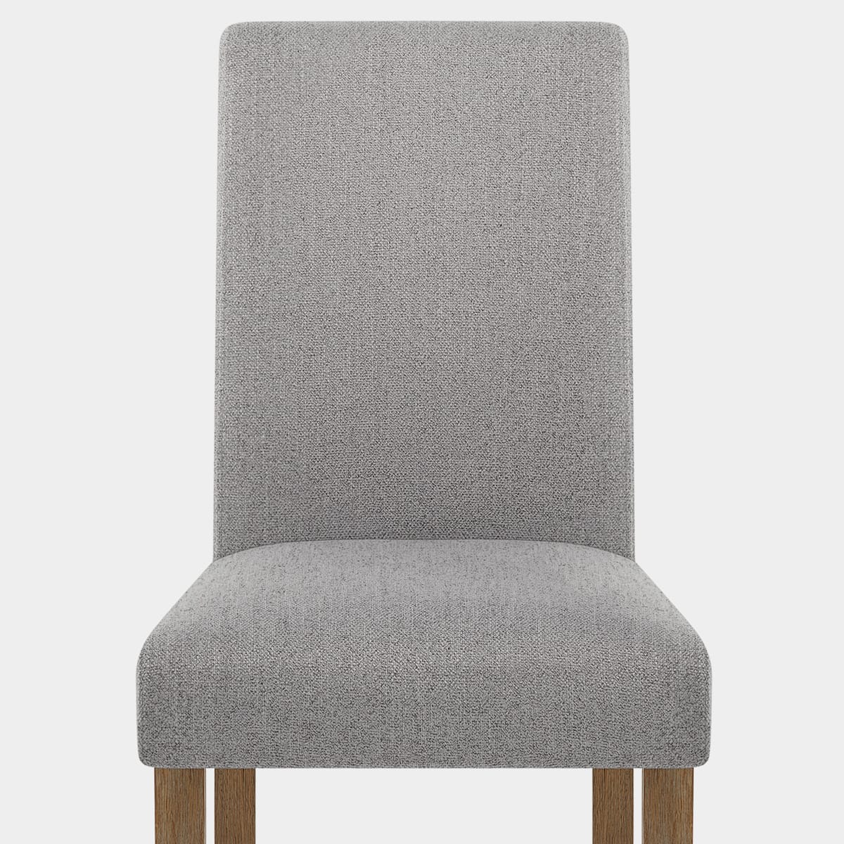 Chicago Oak Chair Grey Fabric Seat Image