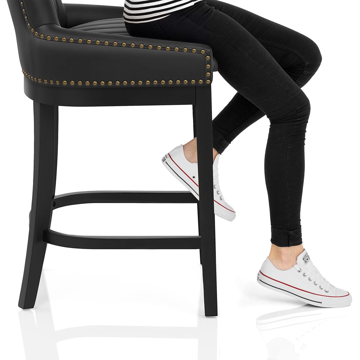 Chiltern Bar Stool Black Frame Image