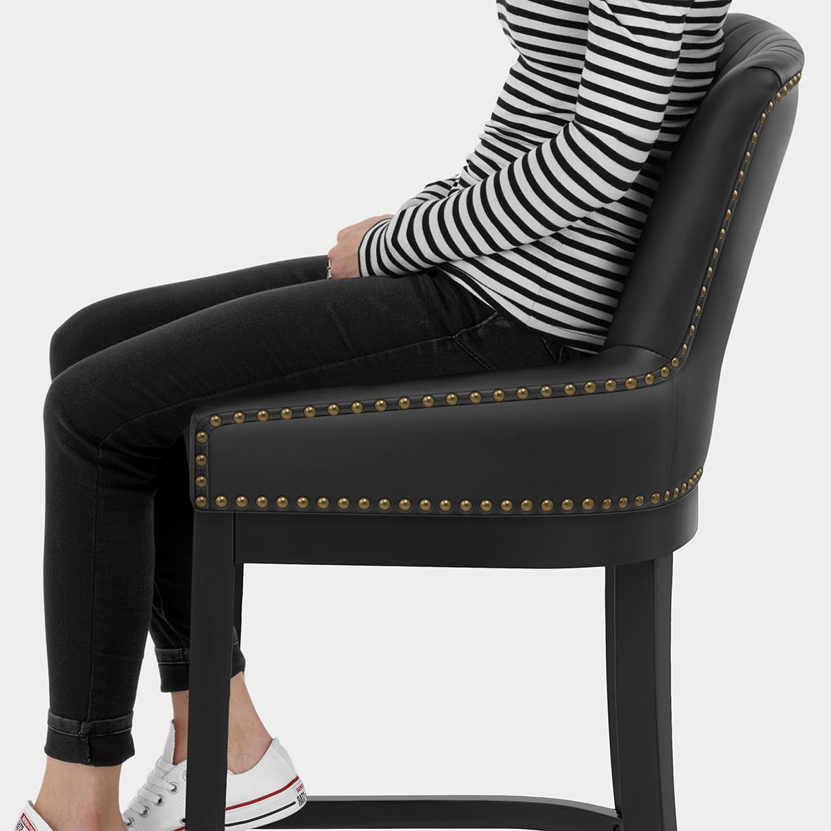 Chiltern Bar Stool Black Seat Image