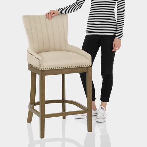 Chiltern Oak Bar Stool Beige Features Image